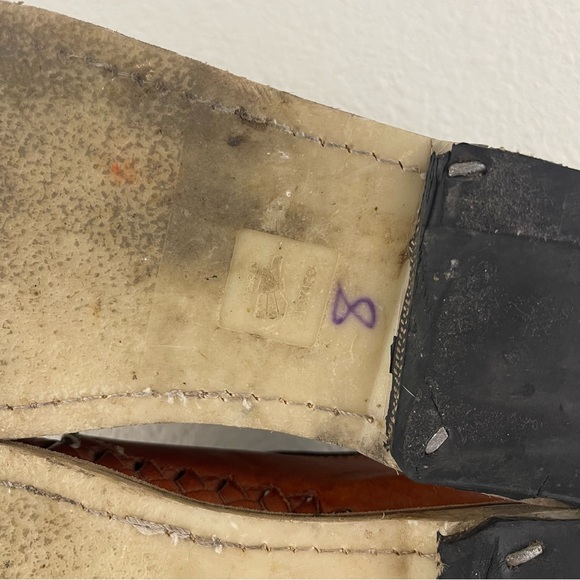 Mens Burnt Brown Tooled Leather Handmade Closed Toe Aztec Calendar Huaraches - Picture 13 of 14